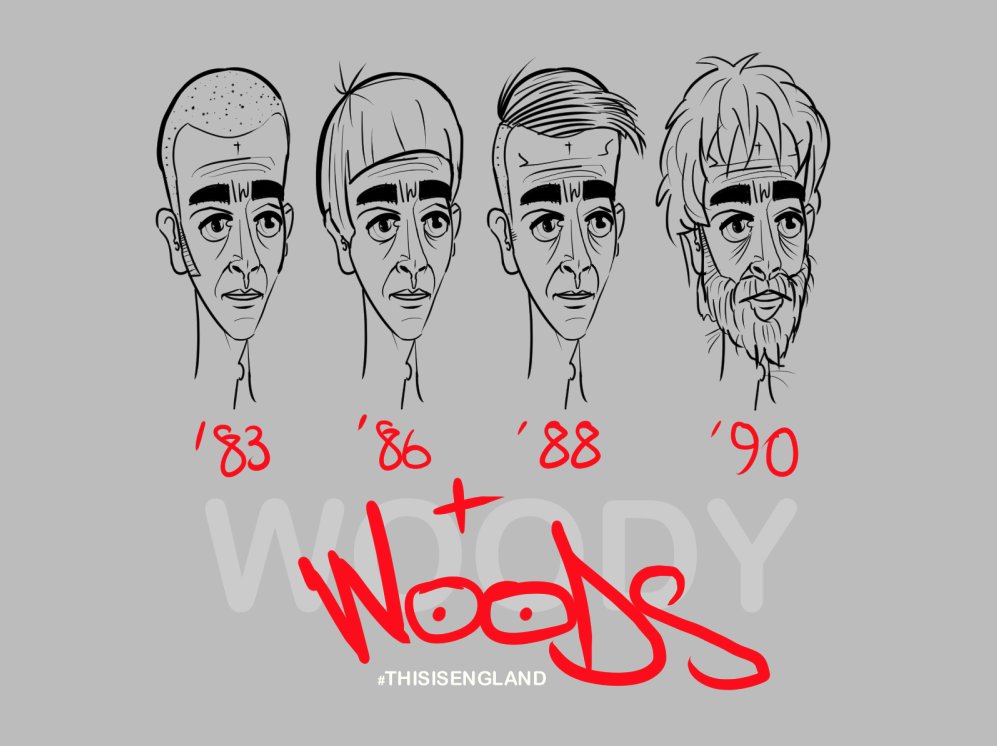 Monkeesblood's tweet photo. Here's our #Woody illos from a while back! :) - "Happy Anniversary" @WarpFilms π¬π§ #ThisIsEngland10 #TIEis10 #TIE #TIE86 #TIE88 #TIE90 https://t.co/vSU5phzrd6