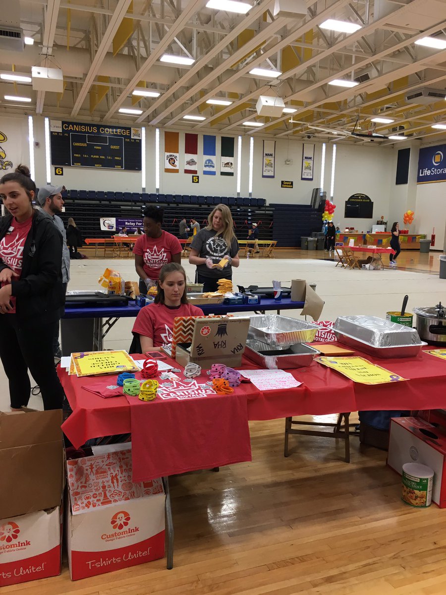 Stop by our table at Canisius' Relay for Life in the KAC!! Buy your tickets for Canisius Royals and grilled cheese in one stop!! 😱😎