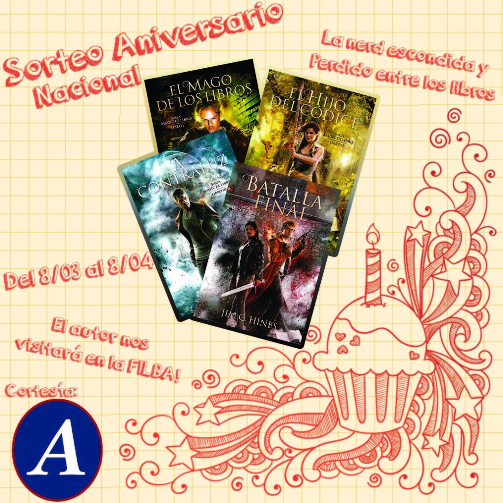 franciscovogt's tweet photo. ¡5 HORAS PARA PARTICIPAR DEL SORTEO! 😄
¡SAGA #MagicExLibris COMPLETA!
https://t.co/tayO3xGTWu https://t.co/0sEY8ykQvH