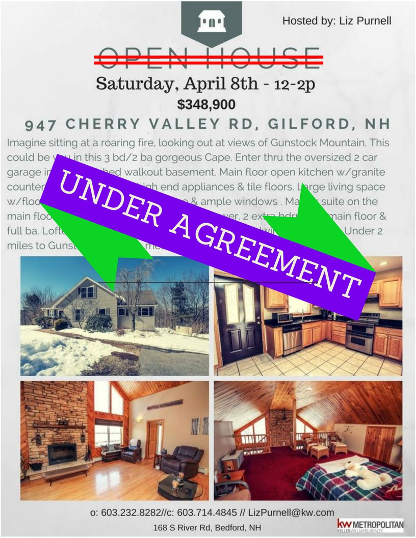 #UNDERCONTRACT!  947 Cherry Valley Rd, #Gilford, #NH  #Congratulations to the happy #sellers! #skiing #lakewinni #lakesregion #gunstock