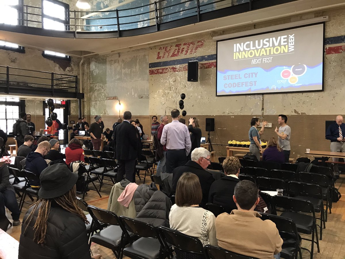 loucamerlengo's tweet photo. Wrapping up #WeInnovatePgh week at @SteelCityCode thx @PghIP @TheForbesFunds @urapgh @CityPGH for an amazing week of programming! https://t.co/rlwzxEzlsn