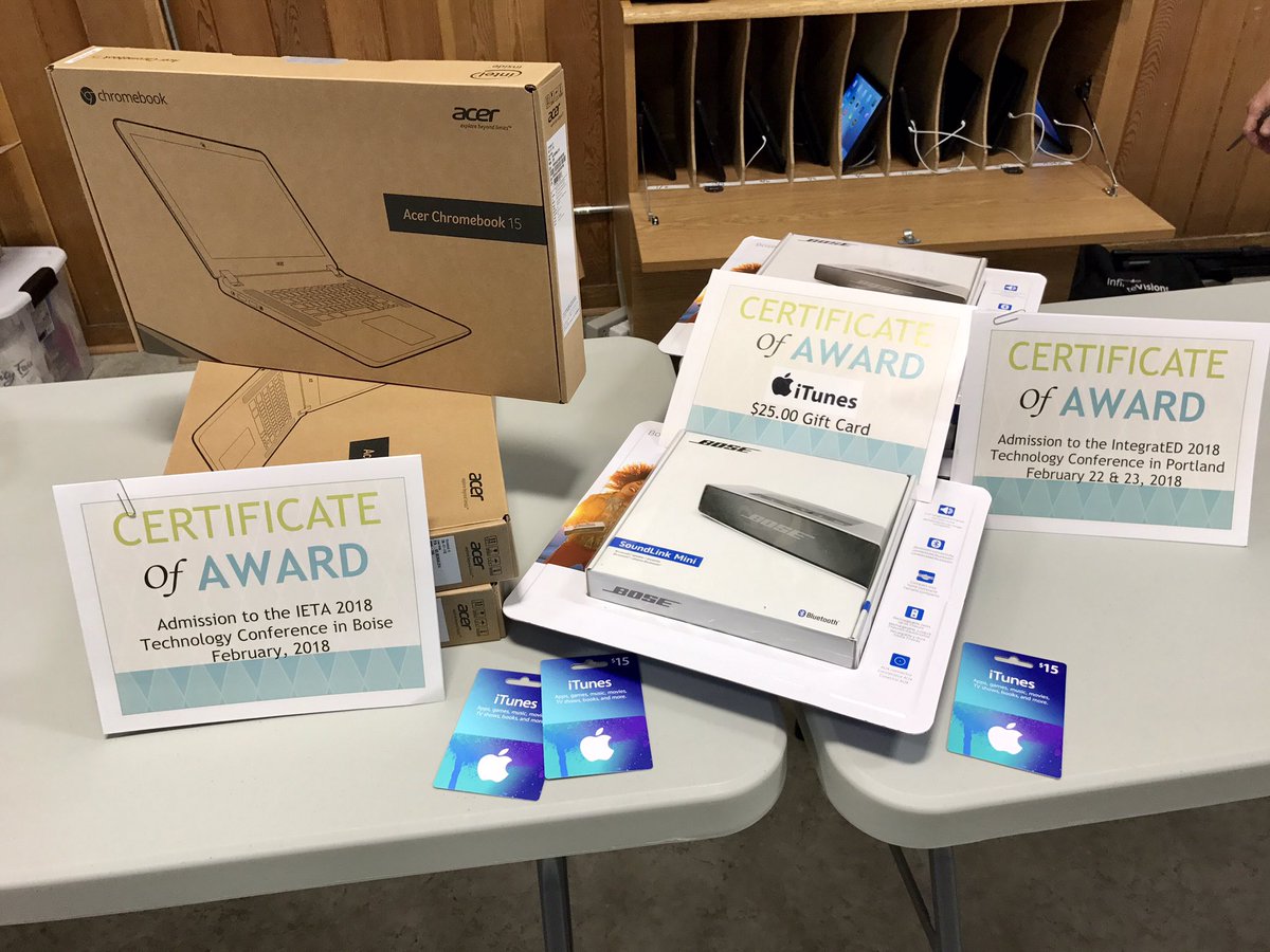 nmangum's tweet photo. The prizes are real at #harneytech17 conference today for the Shark Tank winners! #wow #ipdx18 #ieta18 https://t.co/5R4BEMoXit