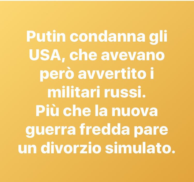 ArturoNomentano's tweet photo. #siria #putin #Trumprussia #movimentoarturo https://t.co/y5S7JDQjsn