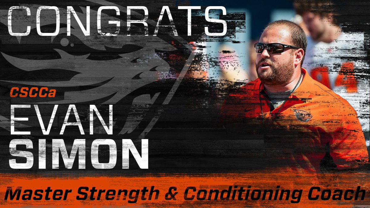 Congrats to our outstanding head strength and conditioning coach Evan Simon for a terrific honor. #GoBeavs ow.ly/4gc830aG4jm