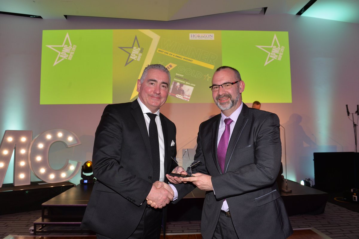 APMC_Ireland's tweet photo. Small Budget-Campaigns less €25K Category Win sponsored by Horizon Digital Print-Backup for General Mills Haagen Dazs ‘Real Love’#APMC2017 https://t.co/s6kKj1lmRu