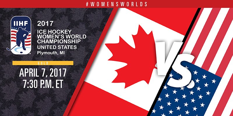 WomensWorlds's tweet photo. One game. One gold medal.
@HC_Women vs. @usahockey
7:30 p.m. ET on @TSN_Sports
#WomensWorlds #GoldMedal https://t.co/vm9apdZeJ4