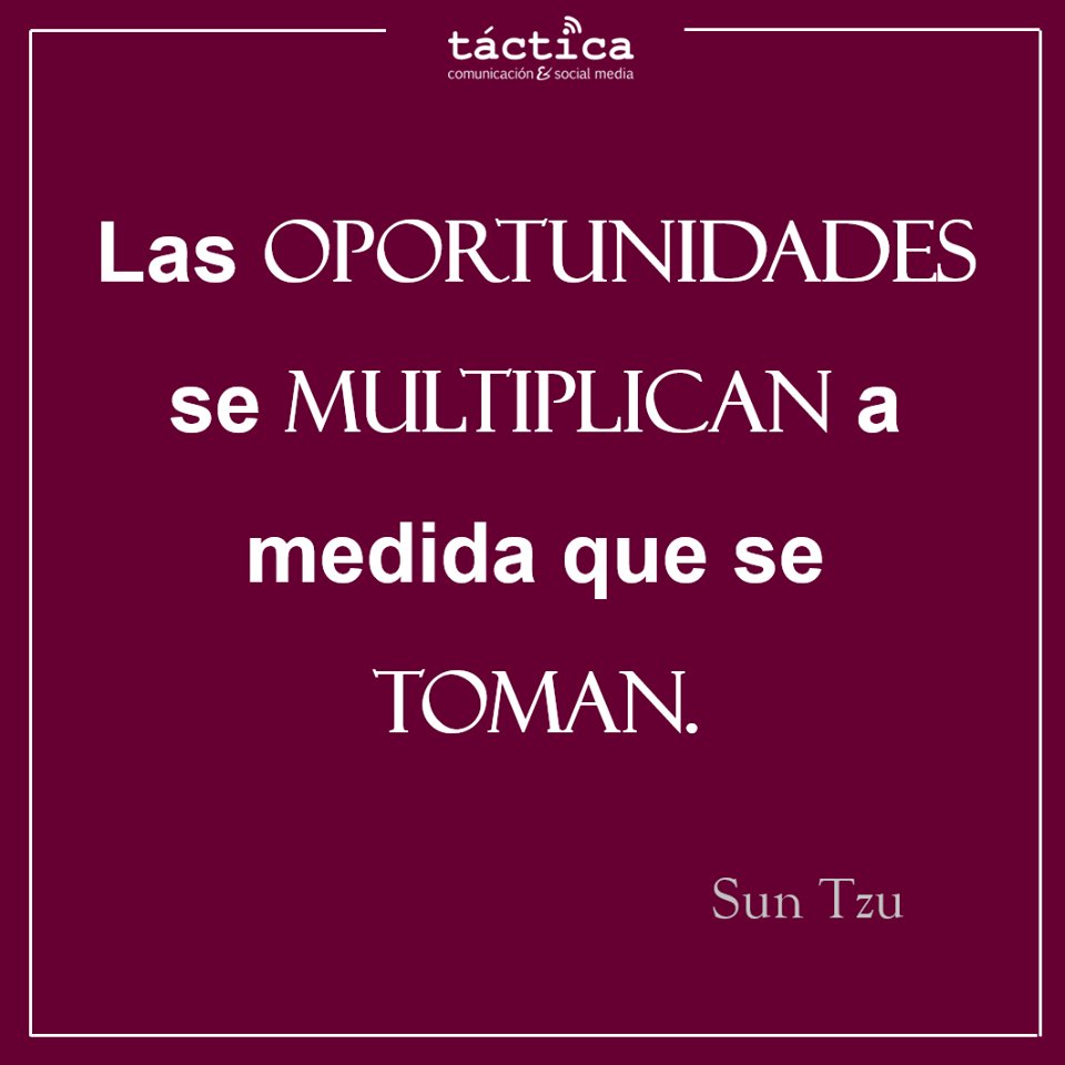 TacticaMktCom's tweet photo. #YTodoFuePor Sun Tzu :D #socialmedia #emprendedores #business #Entrepreneur #FridayMotivation #Tactivate con #Tactica tu #CommunityManager https://t.co/PoJUDw6F3k