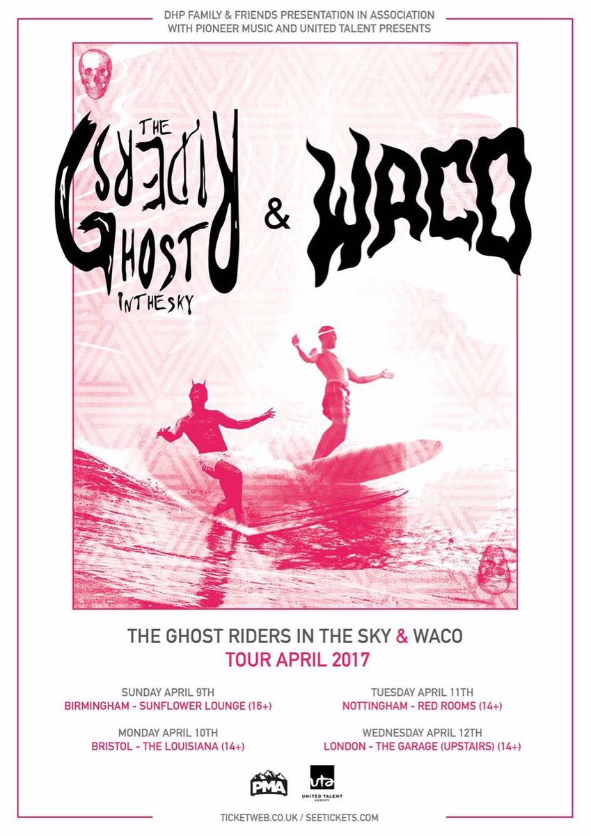 On Tuesday we welcome <a href="/WacoBandUK/">WACO</a> and @ghostriders_ to the Red Room! Still some tix: bit.ly/2nLMmR3