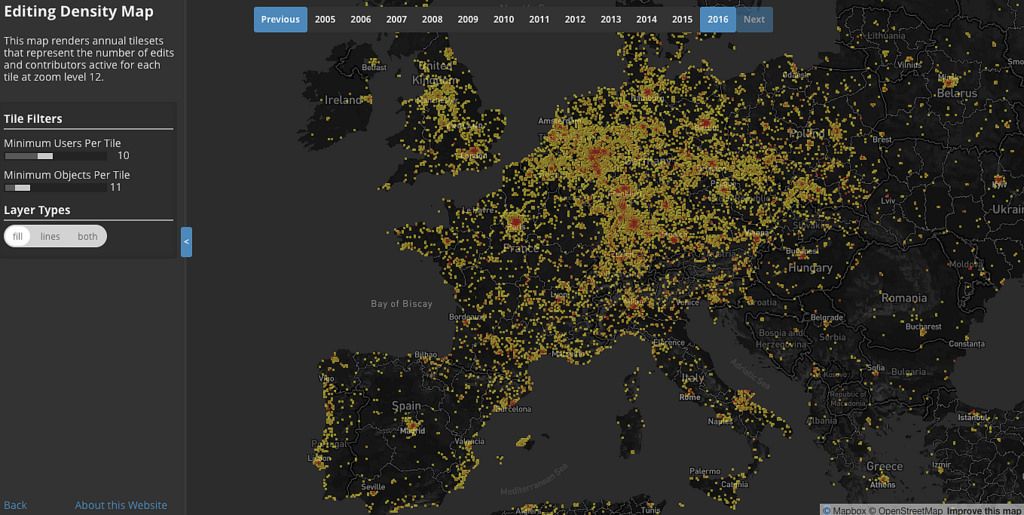 Mapbox's tweet photo. A vibrant @openstreetmap community means quality data https://t.co/jkRJd6amcu Meet @JenningsatCU at #AAGMapathon to dive deep &amp; learn more https://t.co/OeUBiGtX4n