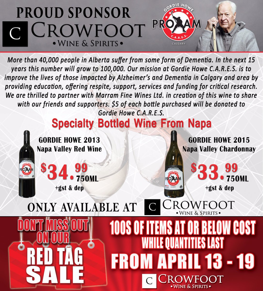 crowfootwinespirits crowfootwine twitter crowfoot liquor flyer