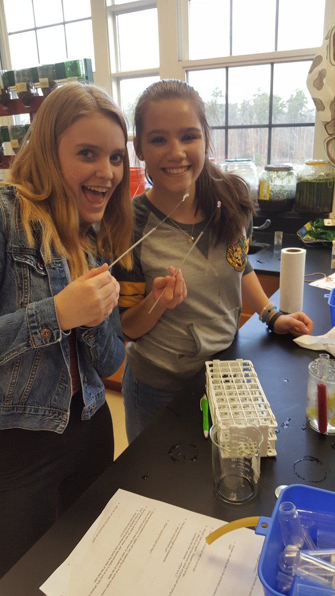 STEM_Bobby's tweet photo. DNA boogers in Honors Biology #PirateSTEM https://t.co/8nzGPV3L5L