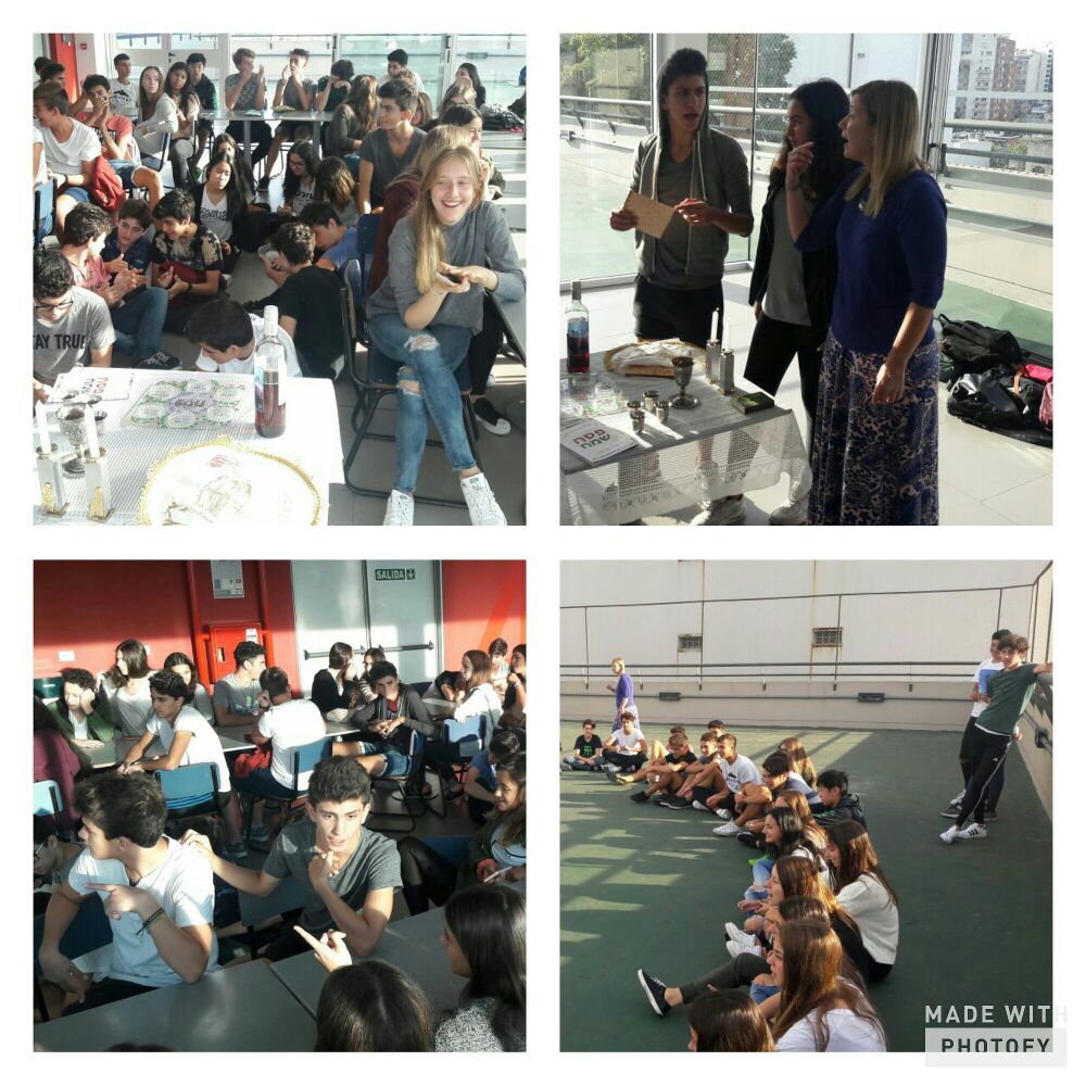 2ORTAlmagro's tweet photo. Compartimos un Pesaj diferente: los alumnos de 6to Gestión Administrativa prepararon un Seder especial para los alumnos de 2do! #JagHapesaj https://t.co/p74xXme4Be