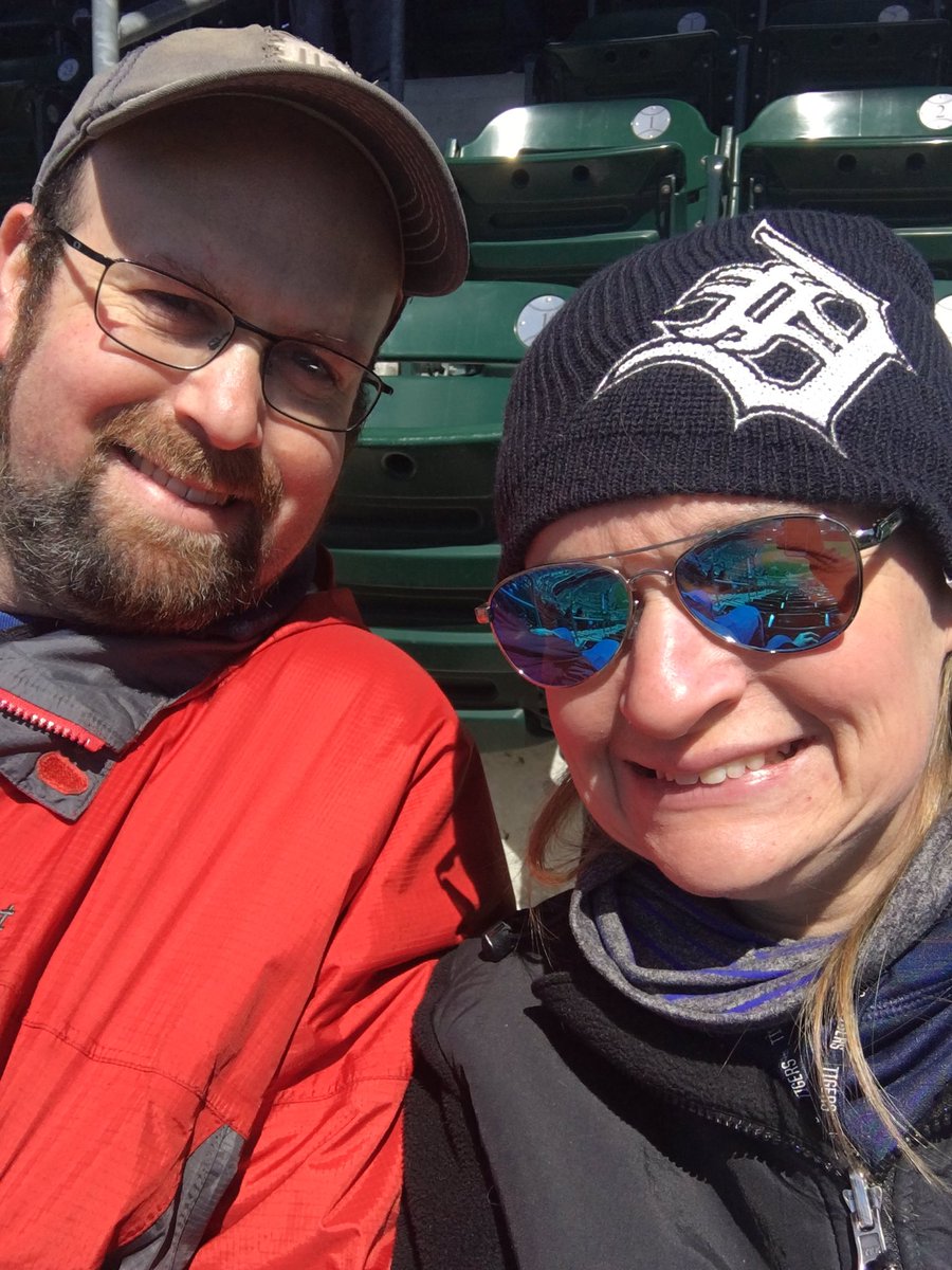 WeAreTheWeckies's tweet photo. Happy Opening Day @tigers !! So happy to be here for my first season Opener thanks to Mr. W.! Let's go Tigers!! #openingdayintheD @dublinWL https://t.co/4O6PyqNFb2