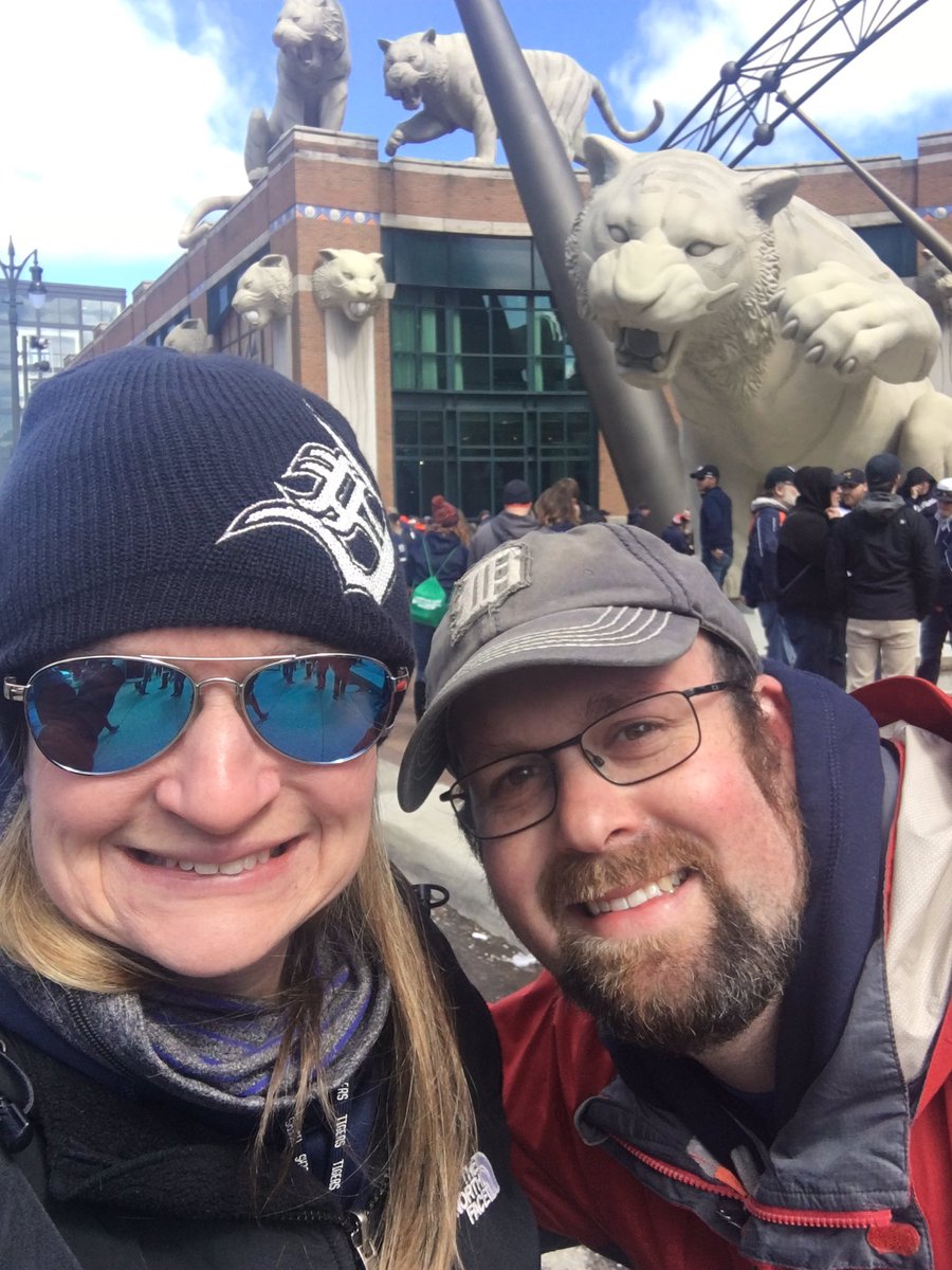 WeAreTheWeckies's tweet photo. Happy Opening Day @tigers !! So happy to be here for my first season Opener thanks to Mr. W.! Let's go Tigers!! #openingdayintheD @dublinWL https://t.co/4O6PyqNFb2