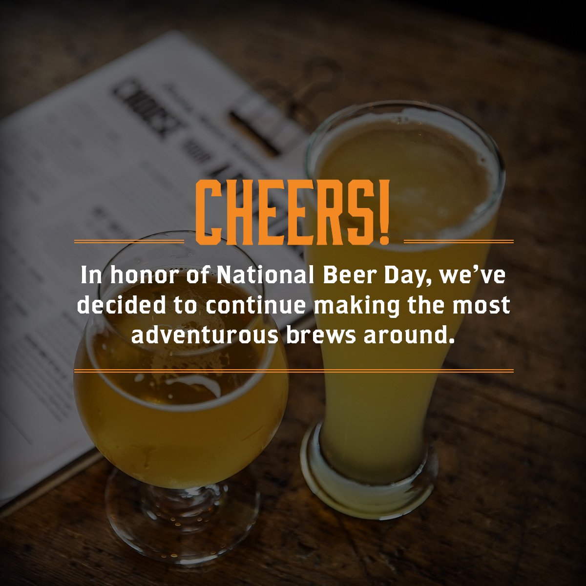 CHEERS! IT'S NATIONAL BEER DAY 🍻 🍻 🍻