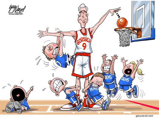 JustisDA's tweet photo. What? NO congrats today to #JusticeGorsuch from #SenSchumer or #NancyPelosi? The horror! #pouters #GreatDayforUSConstitution #SCOTUS #MAGA https://t.co/QHM41psoqo