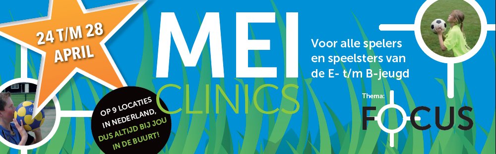 Een nieuw thema, met nieuwe oefeningen. FOCUS! Meld je aan voor de Meiclinics voor het te laat is! bit.ly/2jUJi6N #korfbalfinale