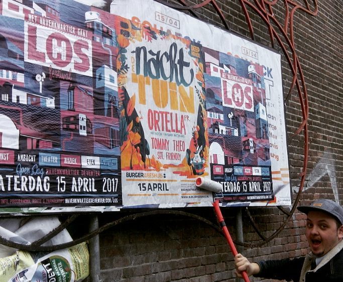 HarcoRutgers's tweet photo. Weer een lekker rondje plakken... 15 april #hkLOS #festival & #nachttuin #deventer #toffedingen https://t.co/NynCkSI9oc