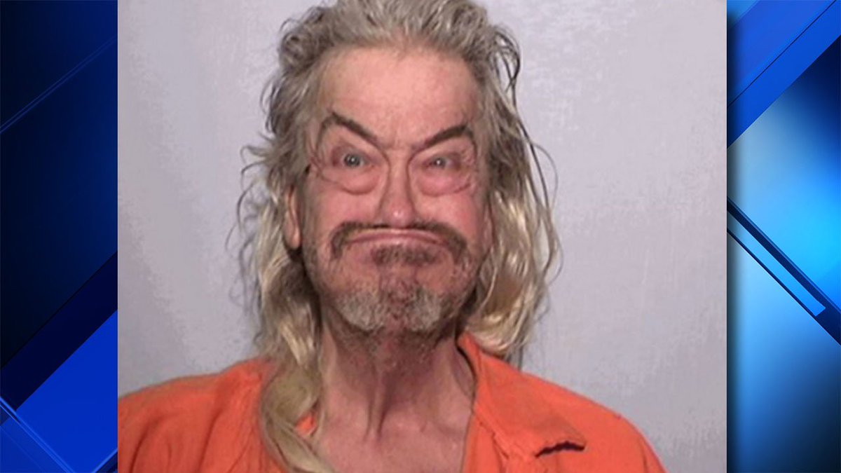 Interesting mugshot for man who pleaded not guilty to swinging a hatchet at a family member bit.ly/2paLOFx https://t.co/XLUQ6LTjzO