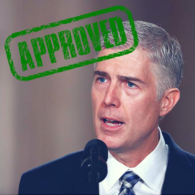 CRNC's tweet photo. Congratulations to the newest Justice on the Supreme Court, Neil Gorsuch #confirmed https://t.co/aiaIrRbO2o