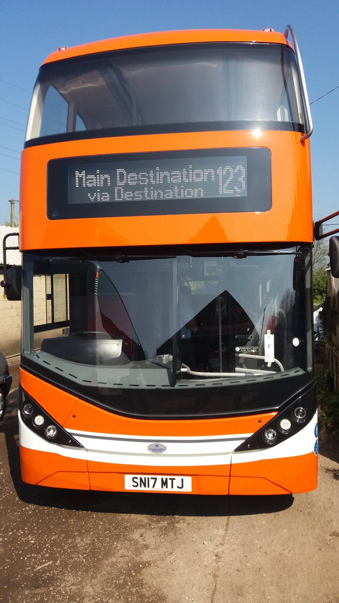 MTaylorADL's tweet photo. NEW Enviro400City delivered to @wheelerstravel today.....a very distinctive livery!! 👍 https://t.co/gLGZddFtgB