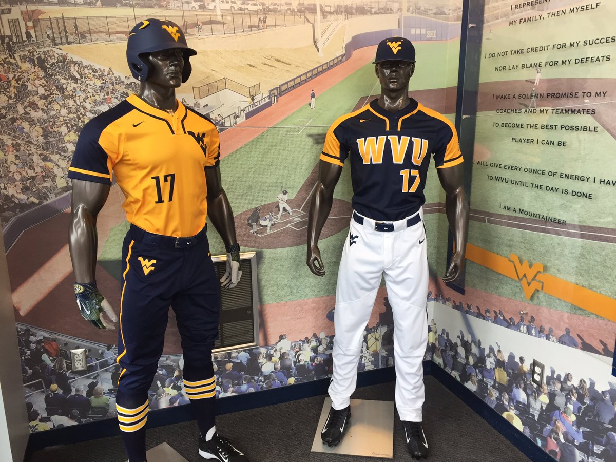 west virginia baseball uniforms