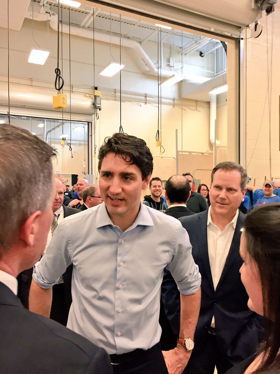 DarrenFisherNS's tweet photo. PM @JustinTrudeau learns about @NSCCWaterfront &amp; @Skills_NS &amp; discusses the importance of skilled trades programs and competitions. https://t.co/lxImXGoRhC
