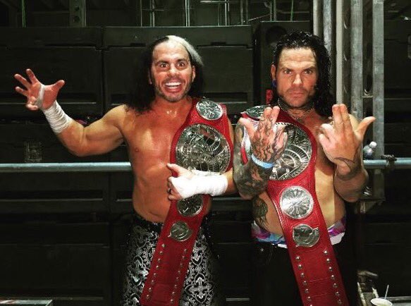 WWE The Hardy Boyz are finally home. <a href="/ICONHARDYBRAND/">Broken Cold Blooded. ~Parody</a> RAW tag team champs.