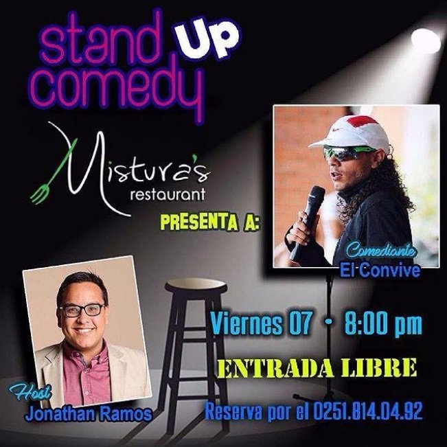 barquisimeto's tweet photo. Esta noche en @Misturas_rest no te puedes perder el #standupcomedy con la presentación de @jonathanteatral y de #ElConvive https://t.co/NSV1s9TOyl