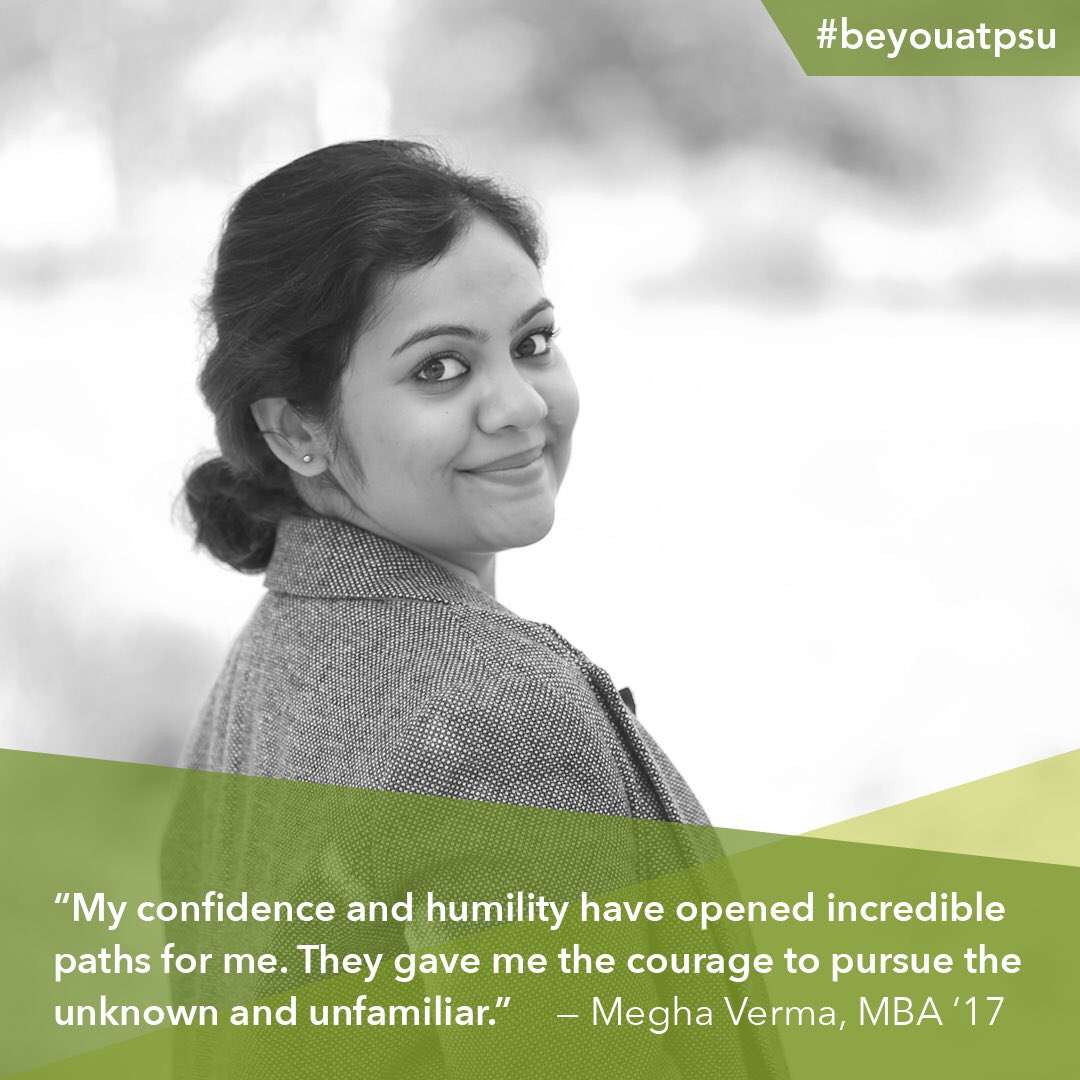 pdxBschool's tweet photo. MBA Megha Verma's career superpower is the powerful combo of confidence and humility.
#beyouatpsu #portlandmba #pdxbschool https://t.co/A3hvzSYnJB