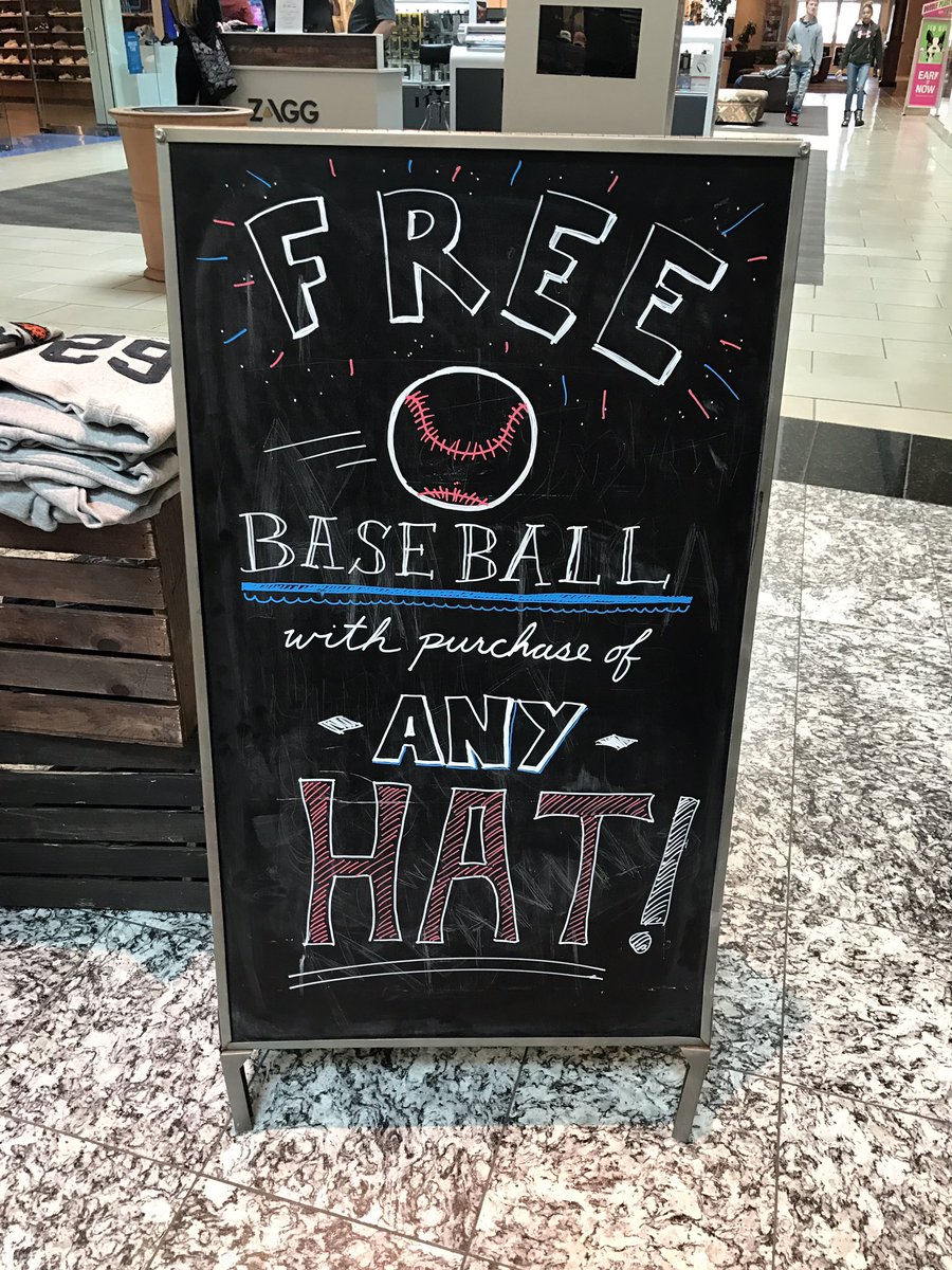 knowourpast's tweet photo. Step up to one of our retail locations, buy a hat, and get a free #baseball! https://t.co/bFGPuxap2k