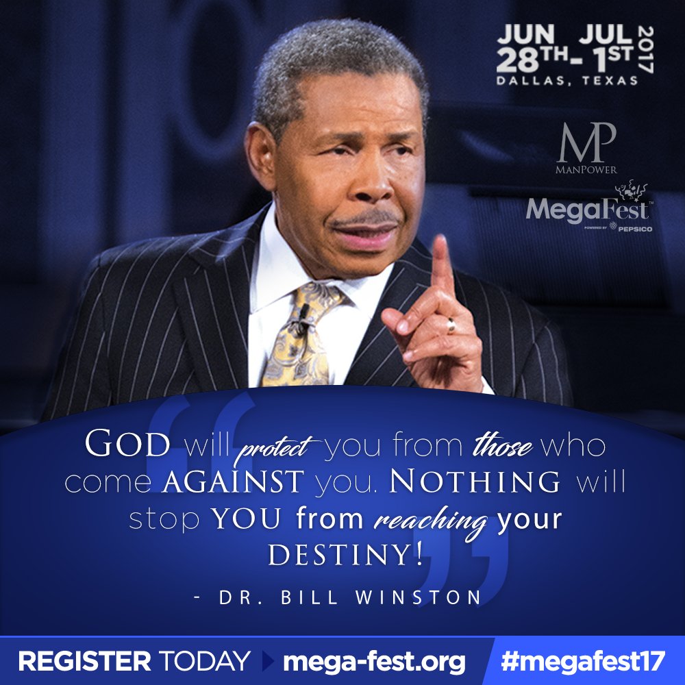 Men, its time for you to reach your destiny! Do not miss Dr. Bill Winston at #MPConf17! Register today at bit.ly/MegaFest17