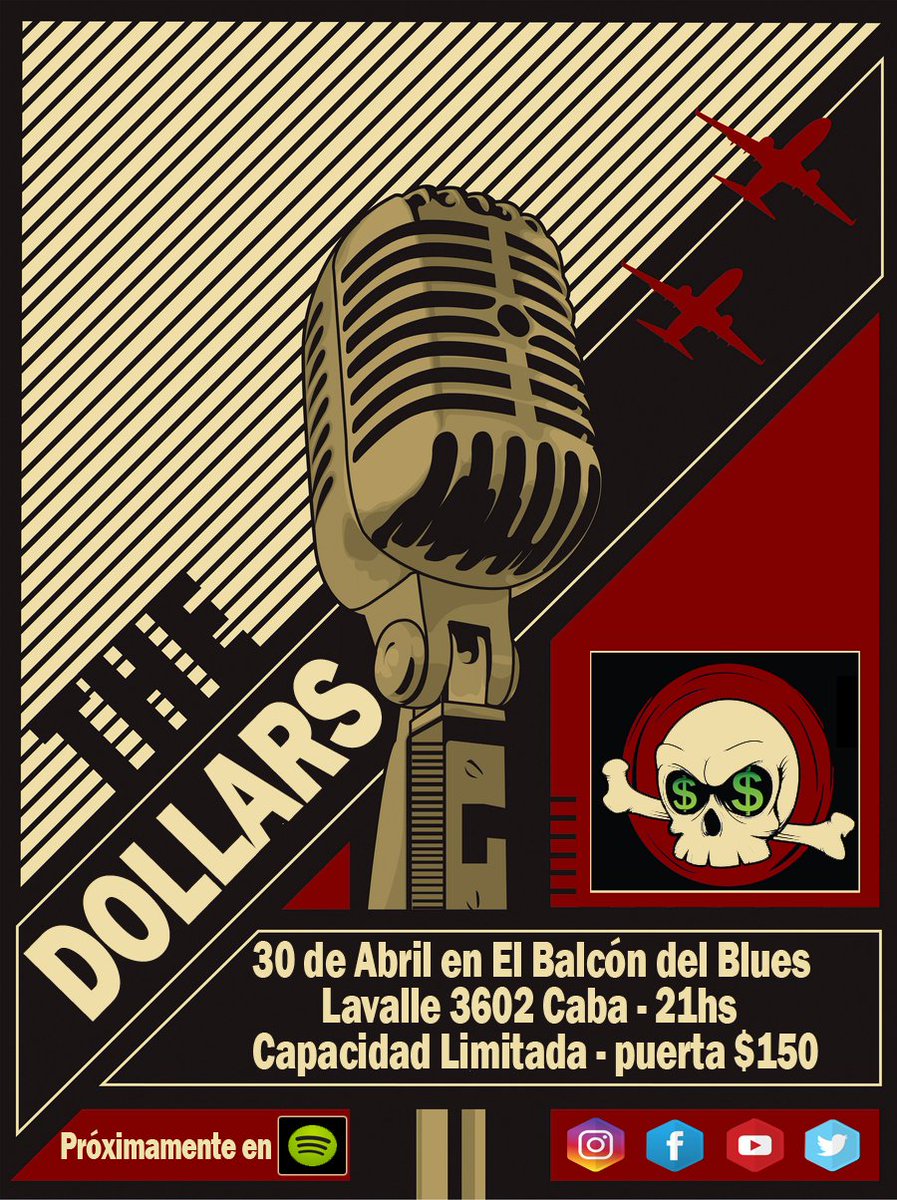 The__Dollars's tweet photo. TheDollars en Vivo! 30 de Abril en el Balcón del Blues! Sumate al evento!
https://t.co/rvJtzsKQjy https://t.co/zSEwVdMXru