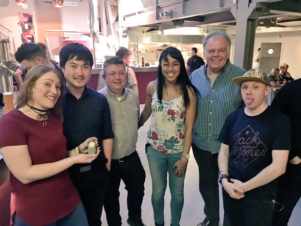 Melstephenson01's tweet photo. What are the chances of bumping into the inventors of the non-invasive glucose monitor at a #T1 meet up! #diabetes https://t.co/V2kYvbqTtz https://t.co/uKwsYKJA53