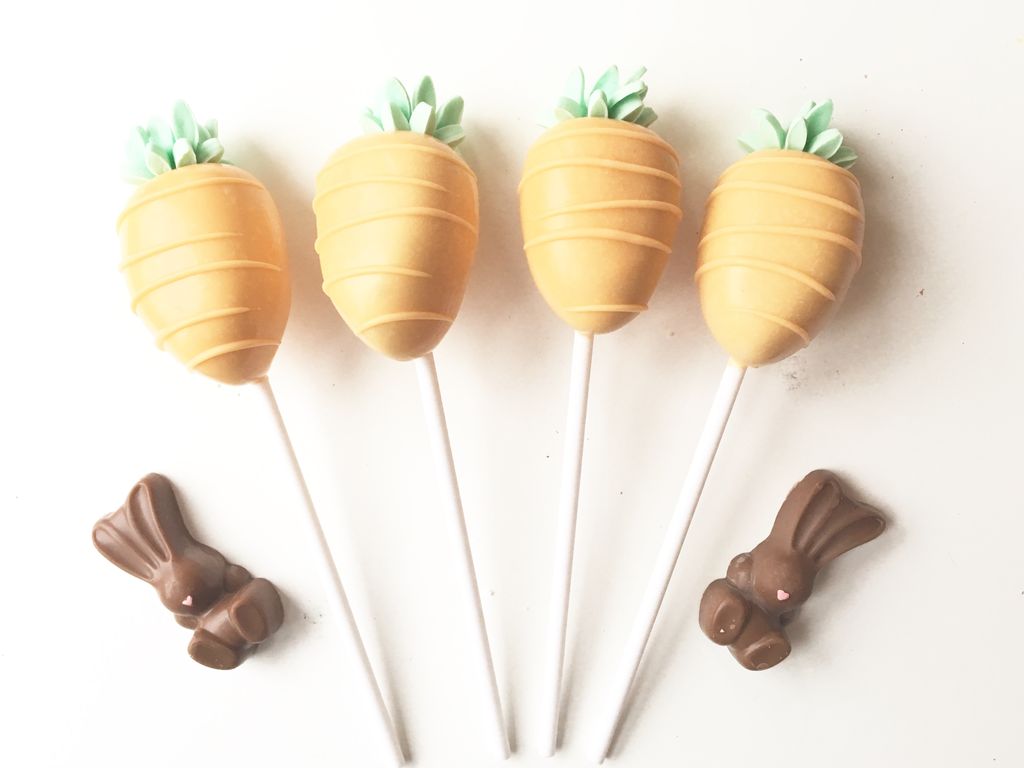 Popaliciouscake's tweet photo. Anyone for carrots? #easter #eastercakepops #cakepops #chocolate https://t.co/e6MGKhLOPZ