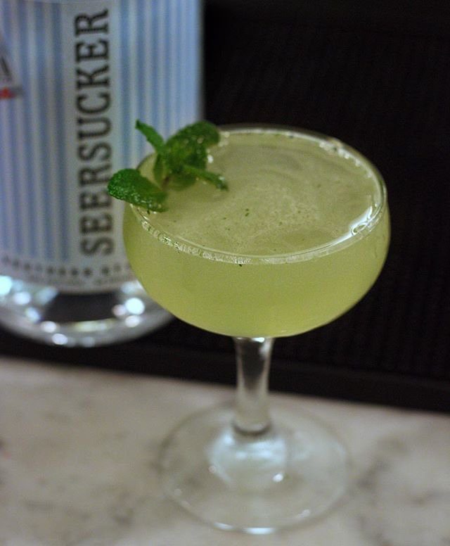 GeorgesKeep's tweet photo. Can’t make it downtown for #FirstFriday? Get a Southside on the Northside 🍹 

: @drinking.in.sa https://t.co/N9JBa7yn36