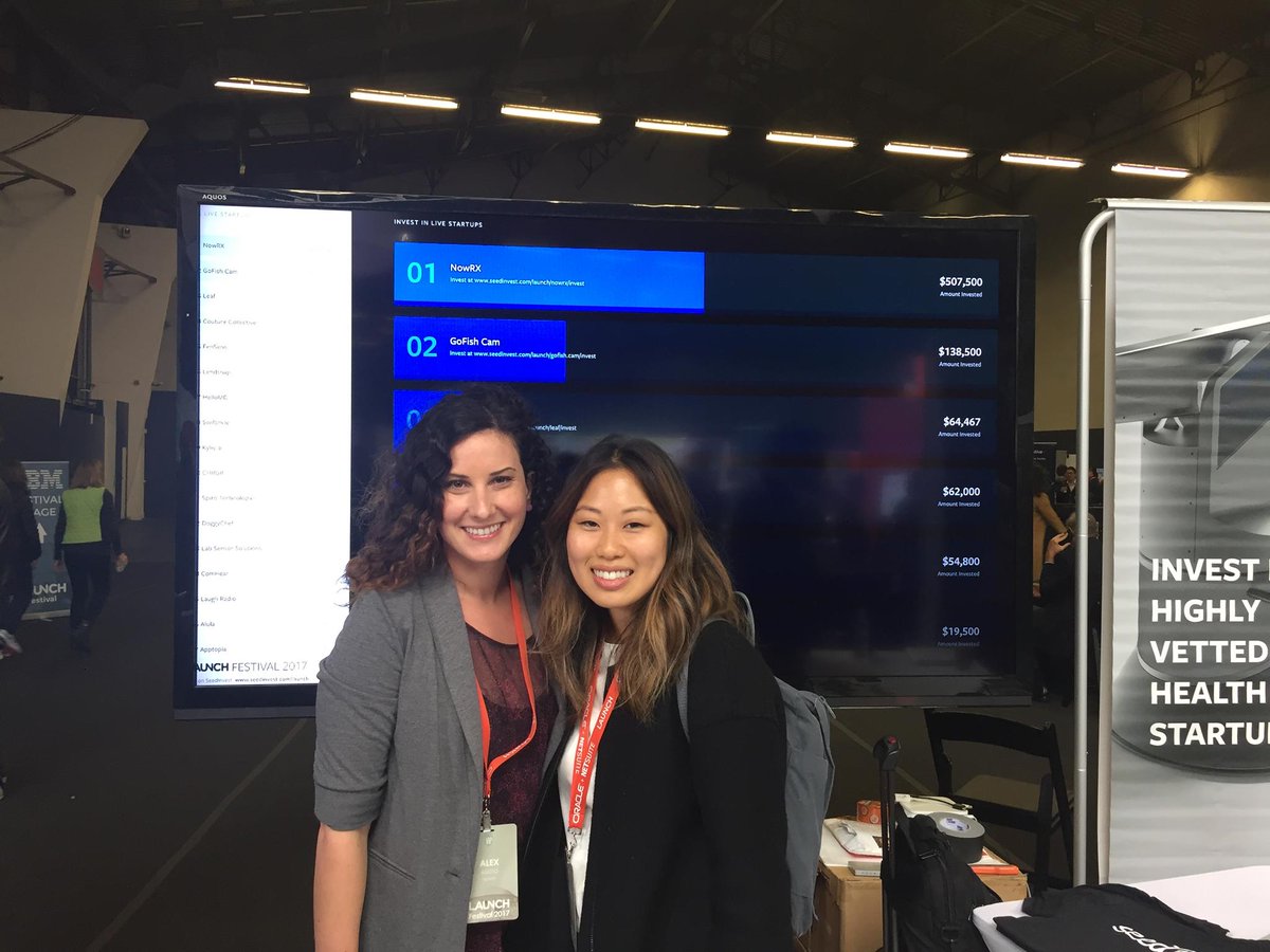 sparkpr's tweet image. Sparksters @LexInTheCities &amp;amp; @monihkuh at #launchfestival talking #startups and #innovation.