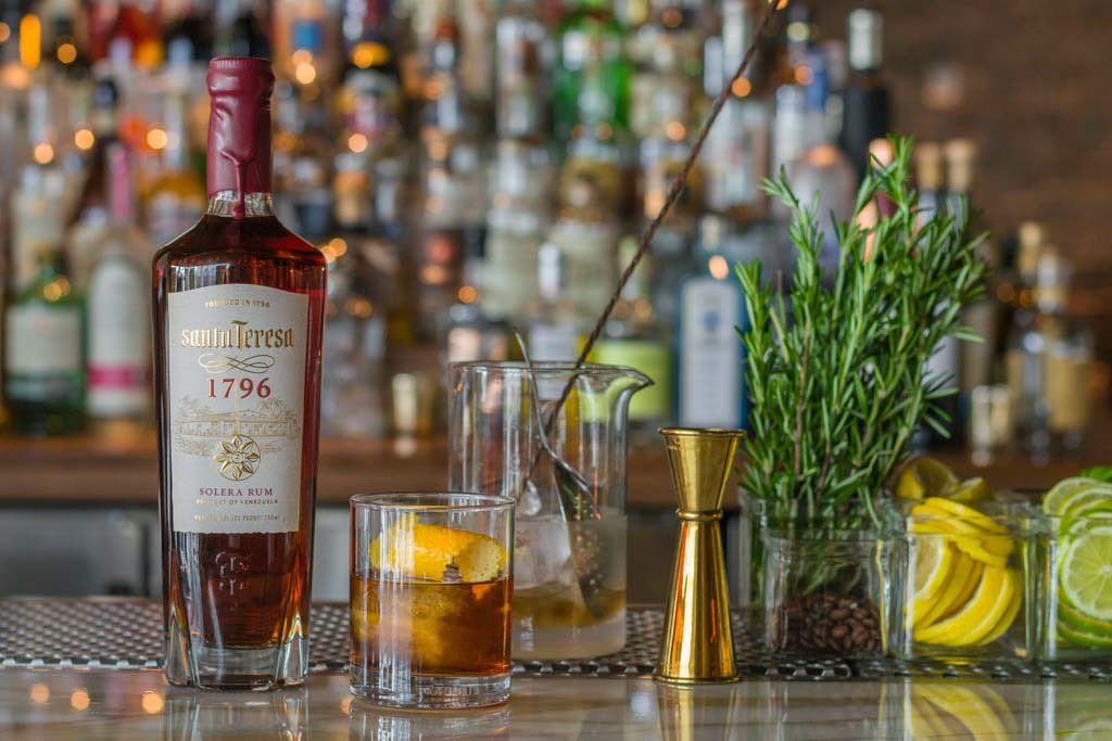 Step up to the bar ordering like a true #connoisseur this cocktail with #SantaTeresa1796, angostura, vanilla liquor and orange zest