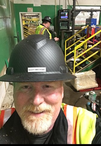 CEMetalFab's tweet photo. Field install for a stand we fabricated to support the Grade Mark Reader at @HamptonLumber in Warrenton, OR. #metalfab #pnw #lumber https://t.co/dMk3s7kjIH