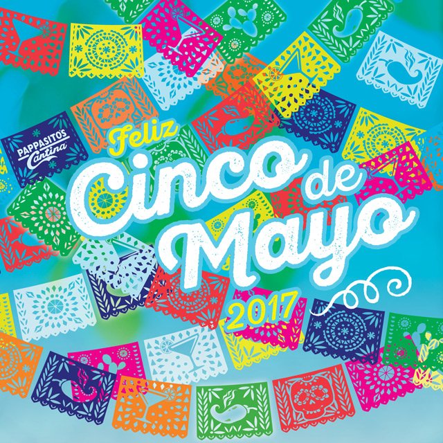 Feliz Cinco de Mayo!!! See you for Fajitas & Ritas all day today! #Pappasitos #CincoCelebration