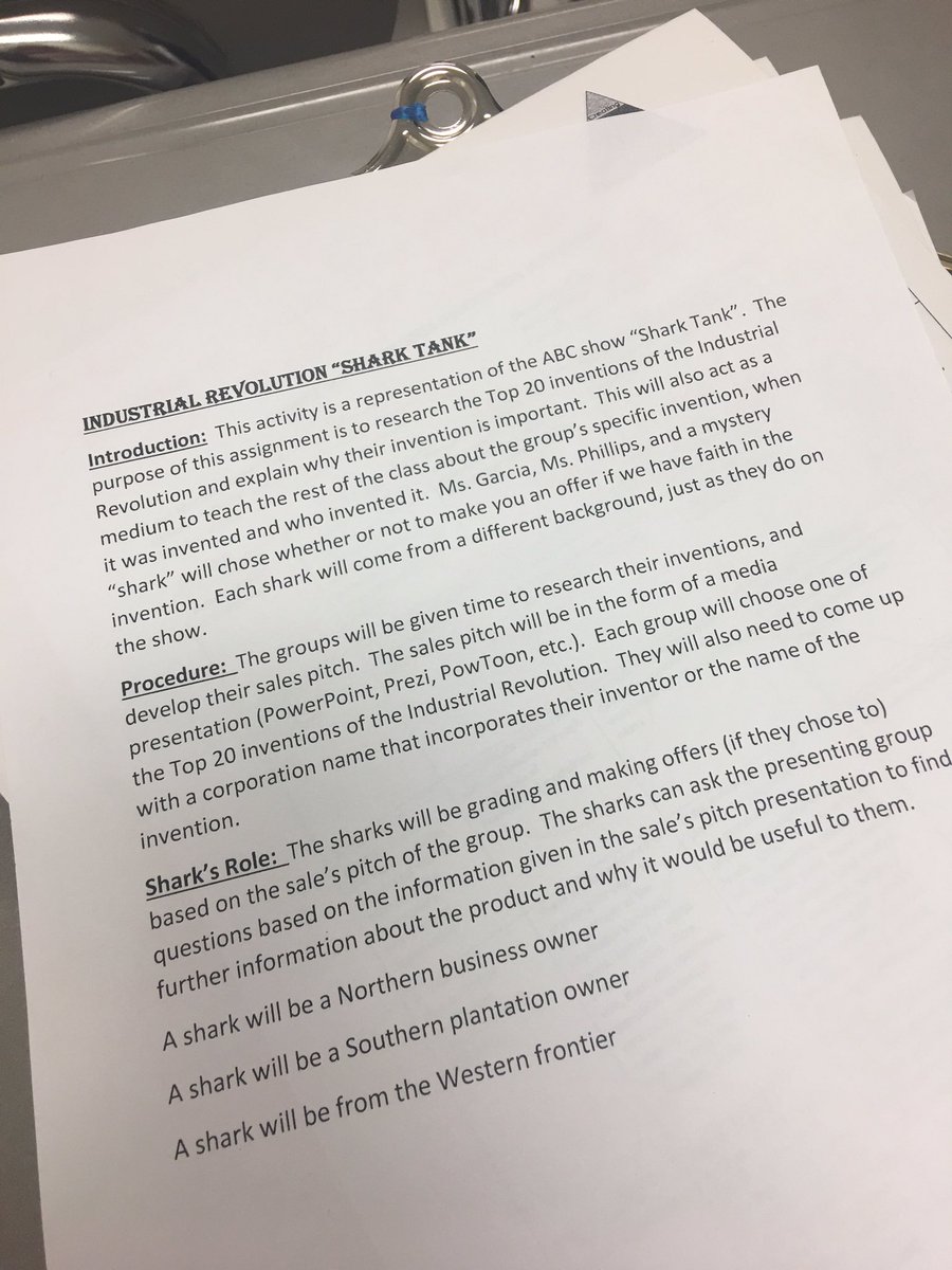 kdherrer's tweet photo. Preparing for the upcoming "Shark Tank" @EctorEagles in #8thss. #ectransform @MsGarciaEMS @nicphillips311 https://t.co/eHk8SRQQHG