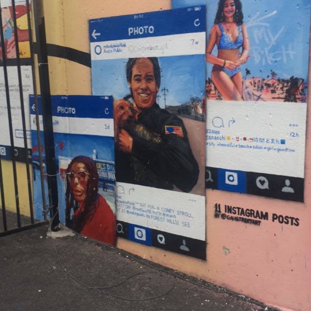 gabbermap's tweet photo. One of our fave gabs of the week!
We love this one. 
It's beautiful &amp; super meta. Instagram is becoming the street art itself. #StreetArt https://t.co/fHkwsiN5Du