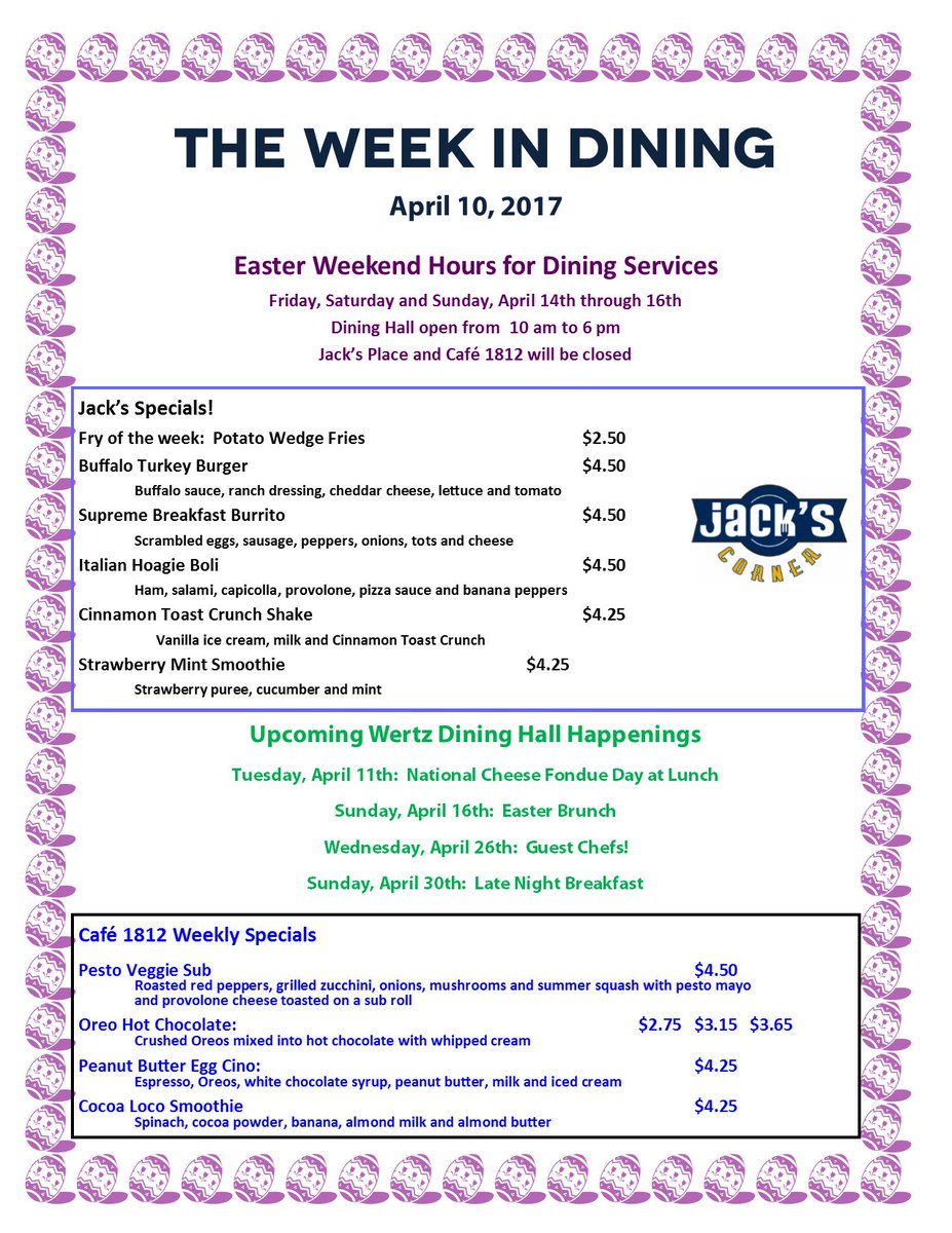 LycomingDining's tweet photo. https://t.co/CexyLl2LXx
