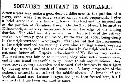 Following a lecturing tour in Scotland, Morris published this account of the state of Socialism there #OTD in 1888: morrisedition.lib.uiowa.edu/Commonweal/188…