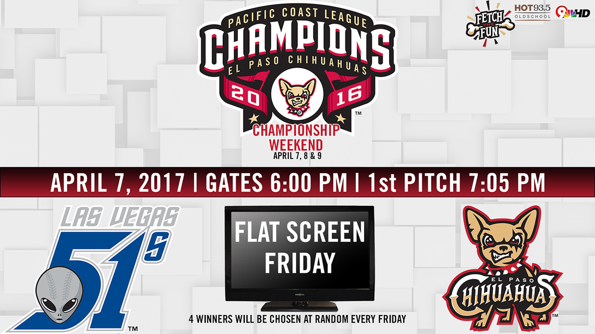 epchihuahuas's tweet photo. It's #FetchTheFun Friday &amp; that means you may be 1 of the 4 lucky flat screen winners tonight!
#FlatScreenFriday
🎟️ https://t.co/Tnpm7jYxuM https://t.co/AUAnABWRej