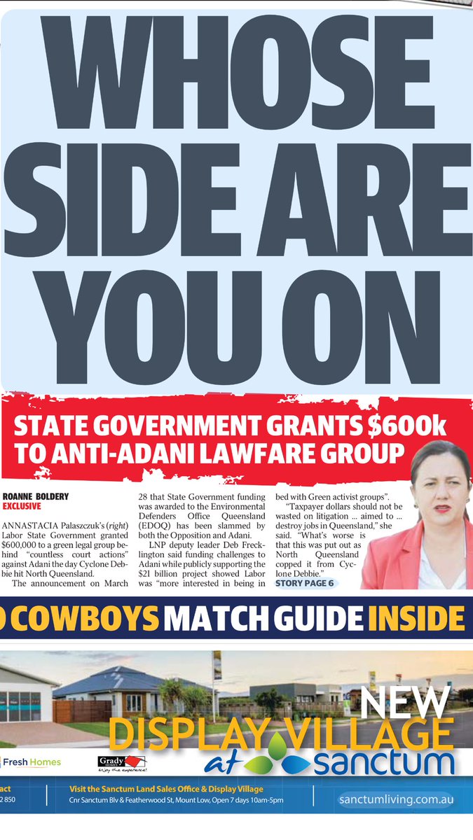 Guess the Government want a bob each way in #jobs4qld <a href="/QRCouncil/">QldResourcesCouncil</a> <a href="/WeSupportAdani/">We Support Adani</a>