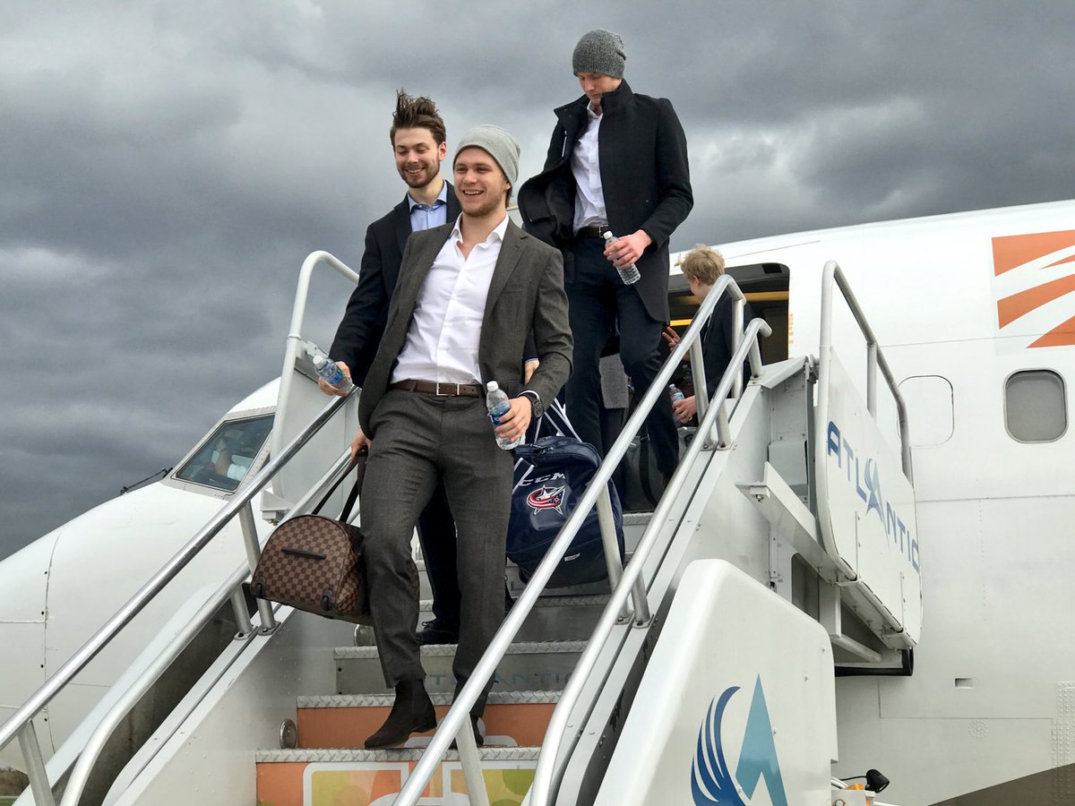 BlueJacketsNHL's tweet image. A windy city. 

📍Philly