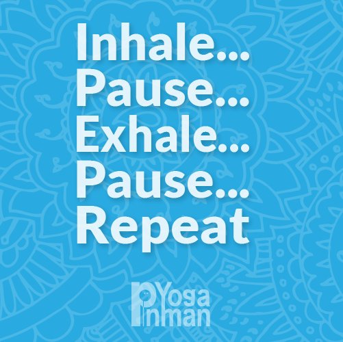 Inhale... Pause... Exhale... Pause... Repeat. #yogabreath #yogabreathing #homeyogapractice