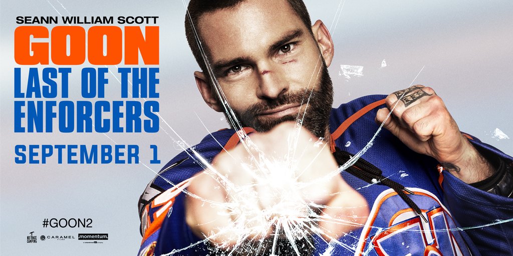 Hey USA, get ready to be punched in the face! GOON: LAST OF THE ENFORCERS is hitting theaters, On Demand & Digital HD September 1st #Goon2