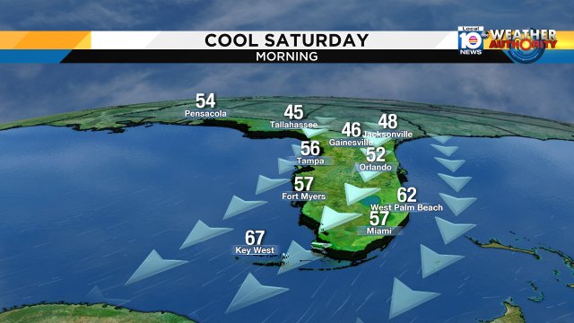Get ready to feel the 50s Saturday morning across Broward and Miami-Dade Counties. https://t.co/CGxscMSAFN